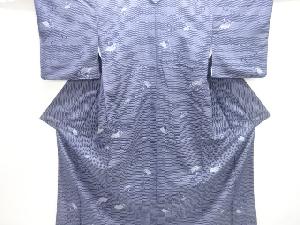 亀甲に扇模様小紋着物